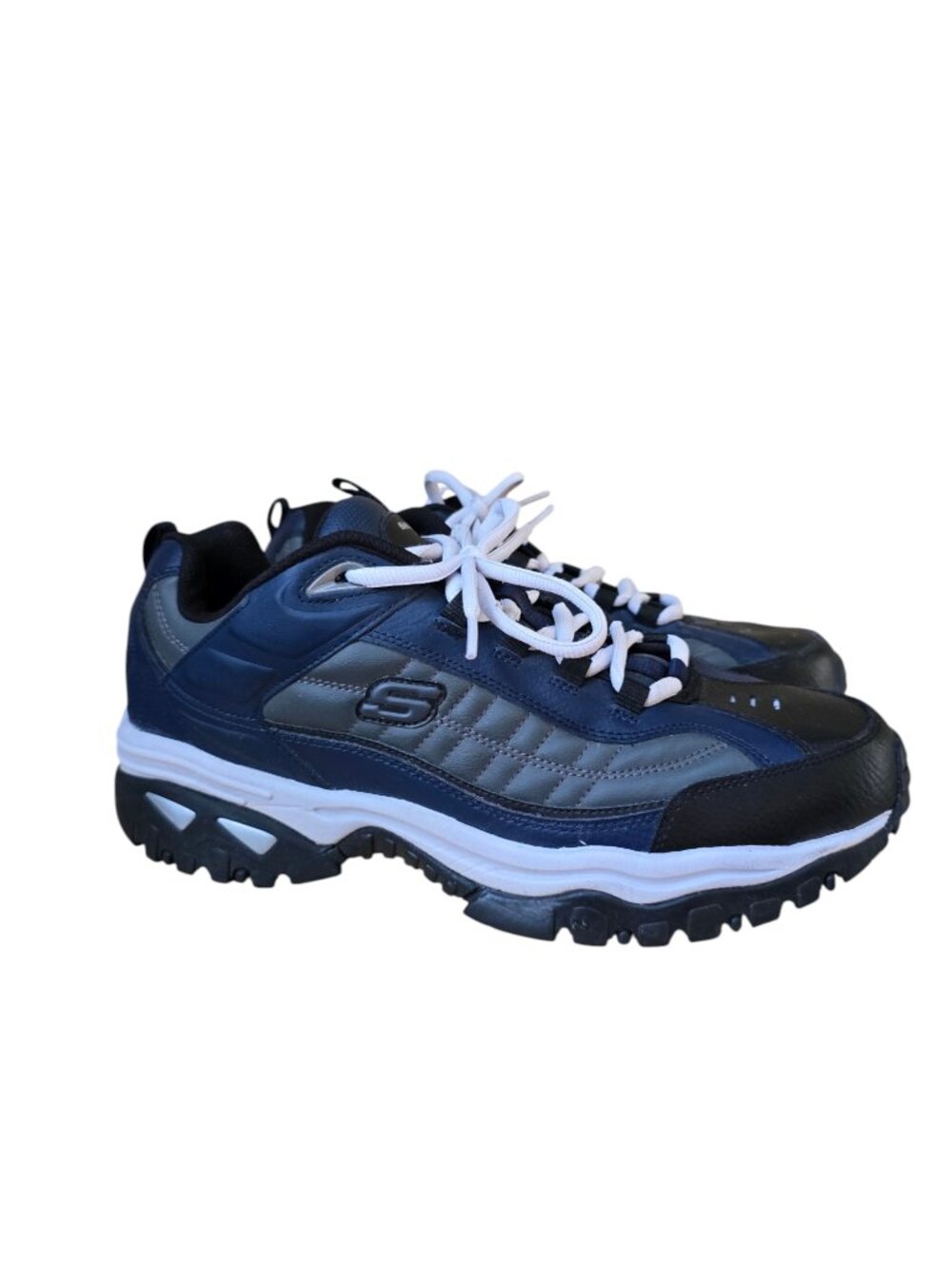 Skechers Men's Energy After Burn Athletic Sneaker Navy Gray ~ Size 13 ~ 50081